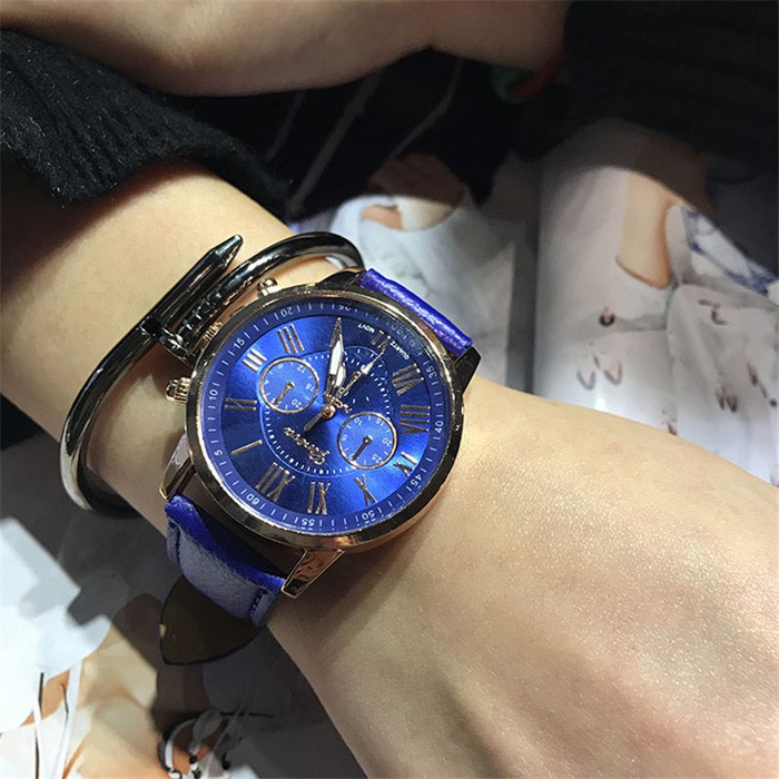 ภาพสินค้าAMELIA AW149 นาฬิกาข้อมือผู้หญิง นาฬิกา GENEVA วินเทจ นาฬิกาผู้ชาย นาฬิกาข้อมือ นาฬิกาแฟชั่น Watch นาฬิกาสายหนัง จากร้าน amelia_sp บน Shopee ภาพที่ 8