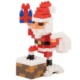 แท้ 100% จากญี่ปุ่น Nano Block นาโน บล็อค คริสมาสต์ ซานตาคลอส NBC-127 Christmas Santa Claus (Chimney)