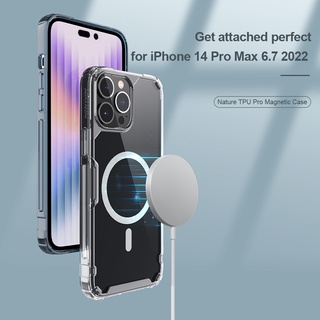 สําหรับ iPhone 14 Pro Max เคส NILLKIN Nature PC TPU ป้องกันเต็มรูปแบบ คริสตัลใส ฝาหลัง สําหรับ 14 Plus