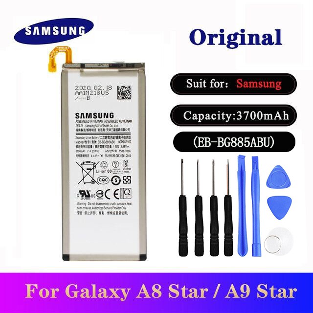 แบตเตอรี่-ใช้สำหรับ-samsung-galaxy-a8-star-a9-star-sm-g885f-g8850-g885y-eb-bg885abu-3700mah