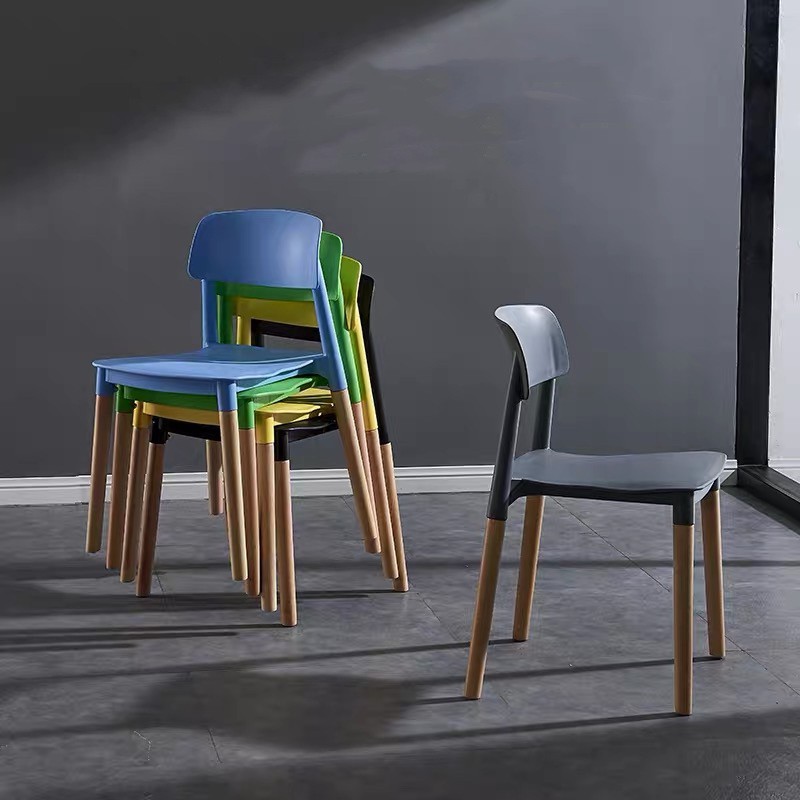 dudee-เก้าอี้โมเดิร์น-โครงขาไม้สวยงาม-ดีไซน์ทันสมัย-เบาะโพลีพรอพไพลีน