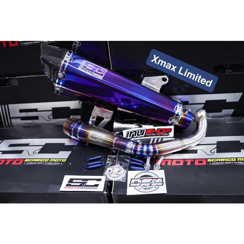 ท่อ SC X-MAX300 Limited สีม่วงเงา แบรนด์ SC | Shopee Thailand