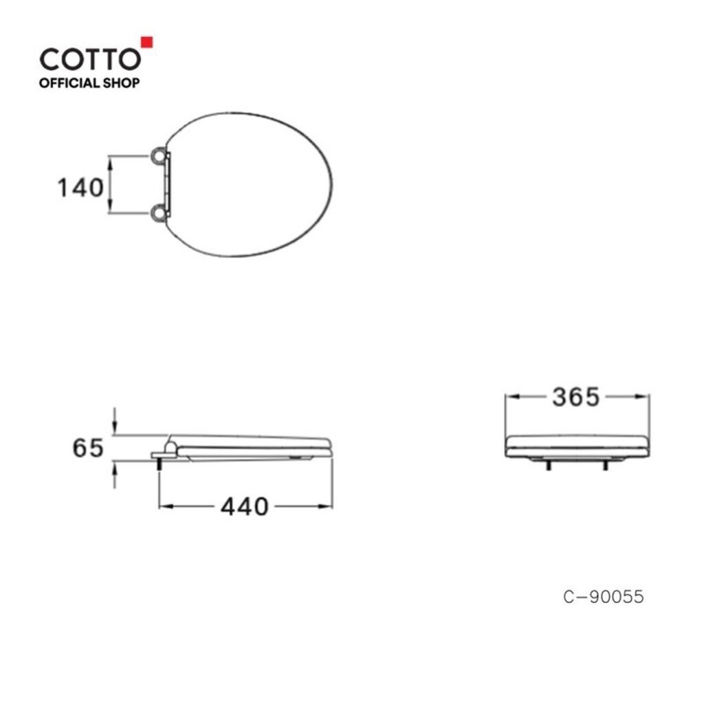 cotto-ฝารองนั่งโถสุขภัณฑ์ทรงกลม-รุ่น-c90055-soft-close