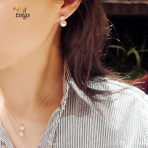 เครื่องประดับแฟชั่นสตรีต่างหูมุกแบบติดหูตกแต่ง-rhinestone-1-คู่