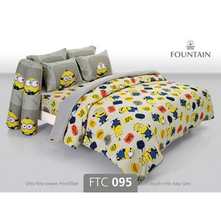 FTC095: ผ้าปูที่นอน ลาย Minion/Fountain