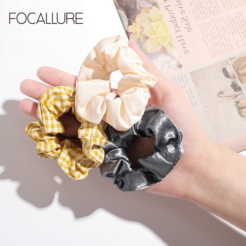 focallure-ยางรัดผมเชือกรัดผมแบบเรียบง่าย