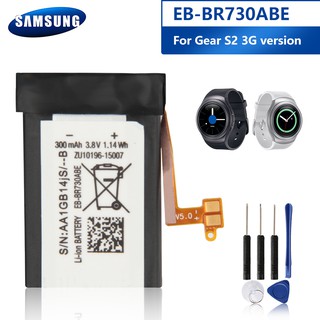 Original แบตเตอรี่ Samsung Gear S2 3G R730 EB-BR730ABE SM-R730A SM-R730V SM-R600 SM-R730S SM-R730T SM-R735T 300mAh