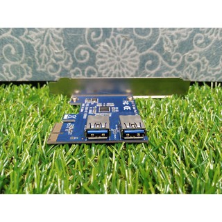 PCI-E TO DUAL PORT PCI-E 2 USB 3.0 Slot Multiplier Hub Adapter สำหรับ Bitcoin Mining