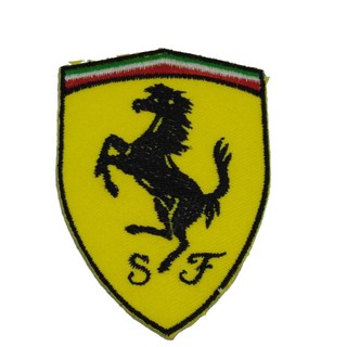 FERRARI ป้ายติดเสื้อแจ็คเก็ต อาร์ม ป้าย ตัวรีดติดเสื้อ อาร์มรีด อาร์มปัก Badge Embroidered Sew Iron On Patches