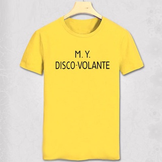 เสื้อยืดผ้าฝ้ายพิมพ์ลายคลาสสิก ใหม่ My. เสื้อยืด ผ้าฝ้ายแท้ พิมพ์ลายตัวอักษร Disco Volante แฟชั่นสําหรับผู้ชาย