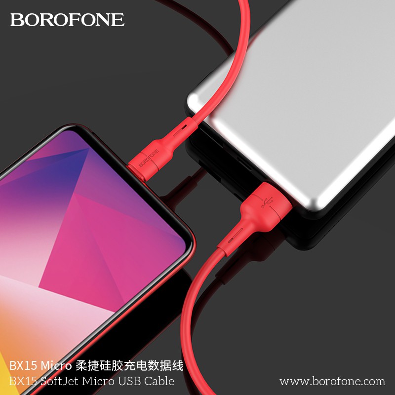 สายชาร์จ Borofone Android ของแท้ รุ่น BX15 Micro (1m) | Shopee Thailand