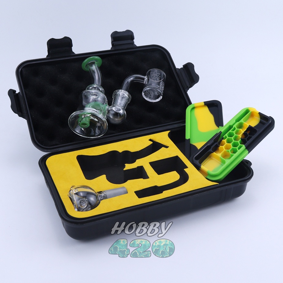 ภาพสินค้าส่งเร็ว Mini High Quality Glass Portable Dab Rigs แจกันจิ๋ว ขวดแก้วจิ๋วพกพา 2in1 เหมาะแก่การพกพา จากร้าน hobby420 บน Shopee ภาพที่ 1