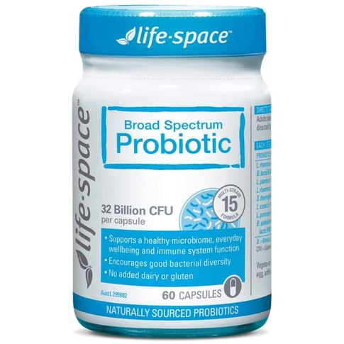 ภาพสินค้าLife Space Broad Spectrum Probiotic 60 Capsules โปรไบโอติก 15 สายพันธุ์ 32 พันล้านตัว จากร้าน eucerinthiiland บน Shopee ภาพที่ 1