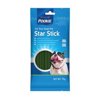 pookie star stick ขนมขัดฟัน กลิ่นคลอโรฟิลล์ ขนาด 70 กรัม