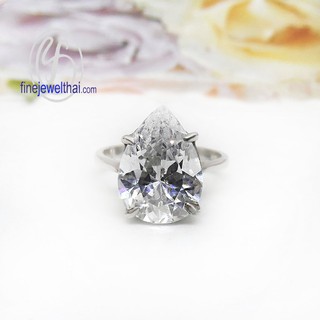 Finejewelthai-แหวนเพชรCZ-แหวนเงินแท้925-แหวนหมั้น-แหวนแต่งงาน-R1041cz