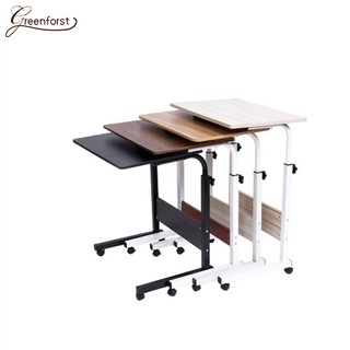 Greenforst โต๊ะคอม โต๊ะคอมข้างเตียง โต๊ะวางโน้ตบุ๊ก โต๊ะวางของอเนกประสงค์ (80x40cm.) รุ่น 2101