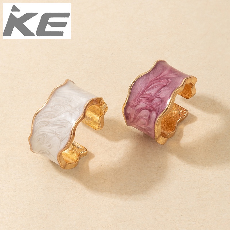 korean-version-of-the-creative-color-ice-cream-enamel-glazed-irregular-modern-open-ring-2-piec