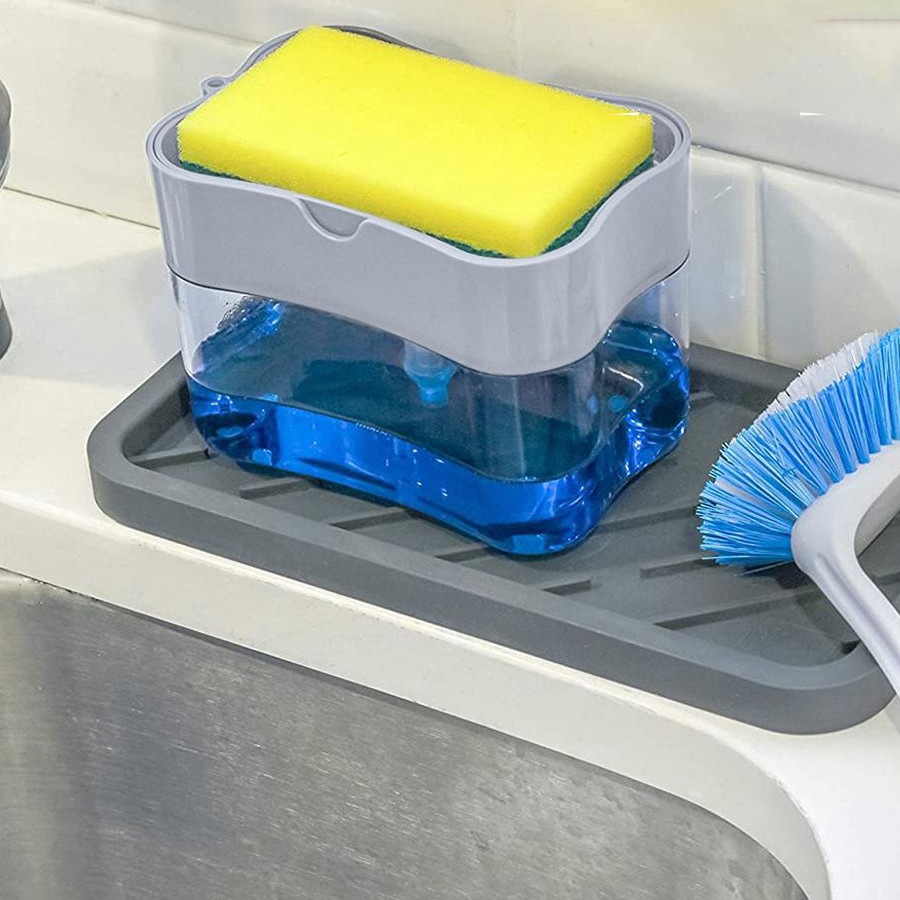 ที่ใส่น้ำยาล้างจานสำหรับห้องครัวกล่องพลาสติกสำหรับสบู่น้ำยาล้างจาน
