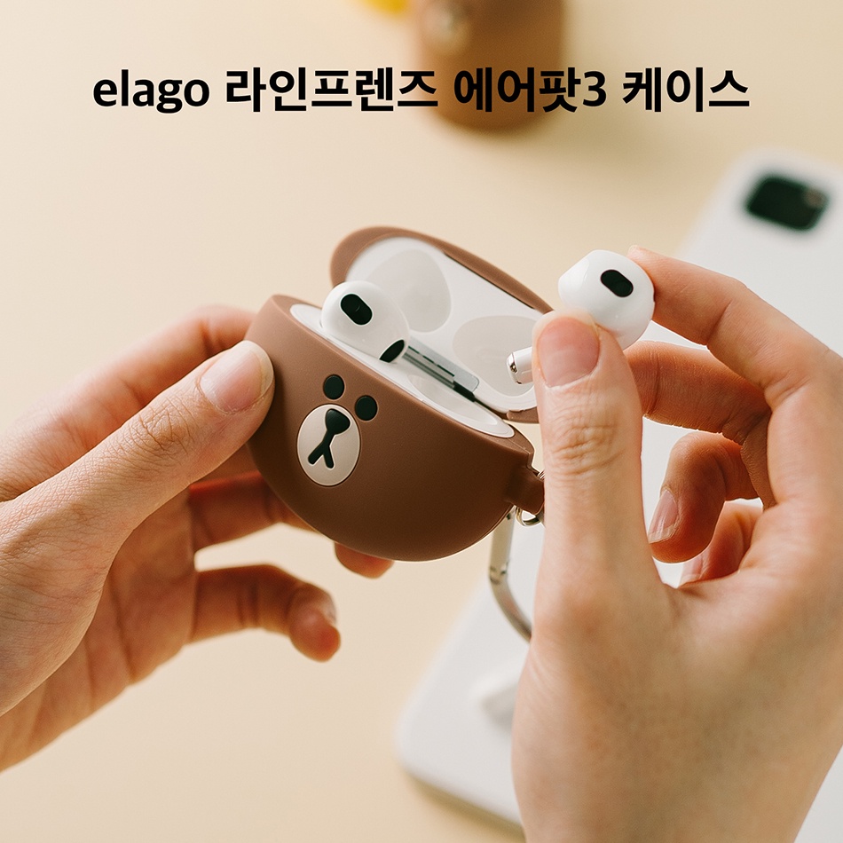 elago-x-line-friends-เคสสำหรับ-airpods-3-case-เคส-elago-x-line-ลิขสิทธิ์แท้-สินค้าพร้อมส่ง