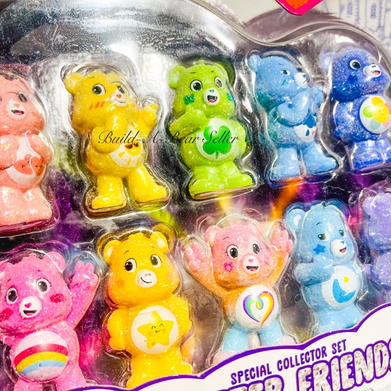 usa-ขายดี-รุ่นพิเศษ-ชุบกลิทเตอร์-โมเดล-แคร์แบร์-carebears-figures-set-glitter-สินค้าจากอเมริกา-ของแท้