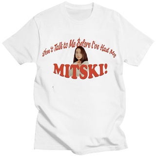 T-shirt  เสื้อยืดแขนสั้น ผ้าฝ้าย 100% พิมพ์ลาย Dont Talk To Me Before Lve Had My Mitski แฟชั่นสตรีทS-5XL