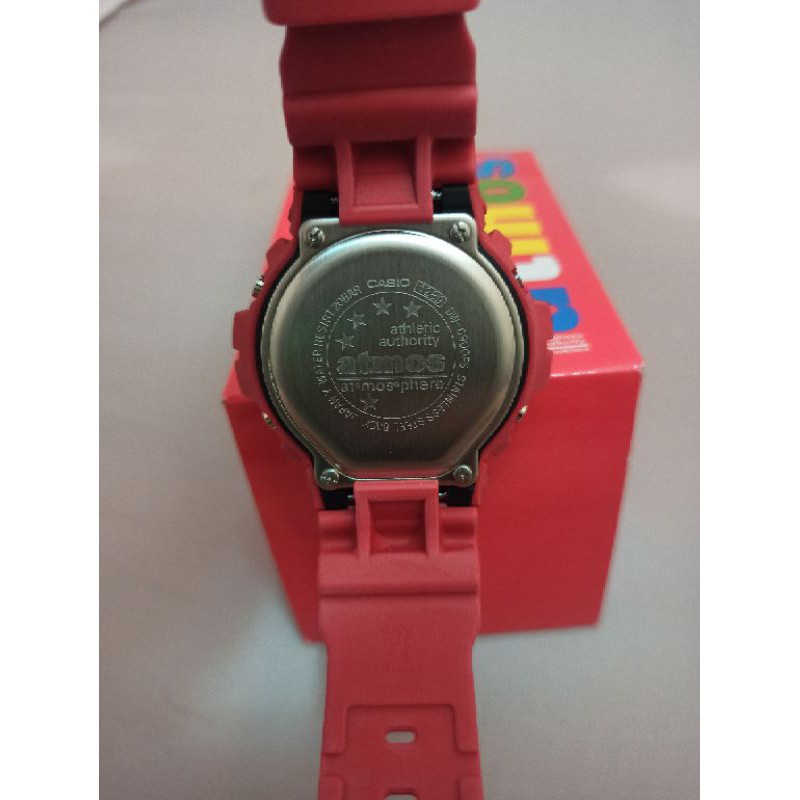 ส่งฟรี LIMITED Casio G-Shock x ATMOS DW 6900 Red COLLABORATION สี