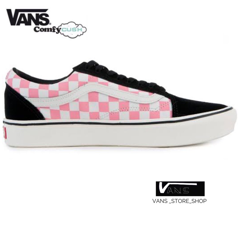 Strawberry pink top vans old skool