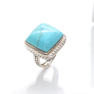 Artisan by NK -แหวนเงินแท้ ฝังด้วยเทอร์ควอยซ์ (Silver Vintage Turquoise Ring)