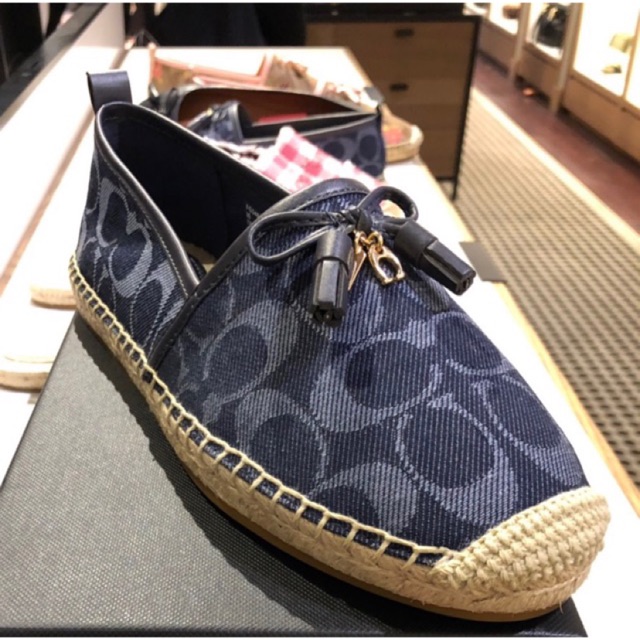 COACH FG5482 DENIM ESPADRILLE Shopee Thailand