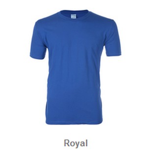 เสื้อยืดสีพื้น ROYAL ( สีฟ้าสด )