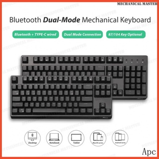 สินค้า Royal Kludge Rk 987 3 Mode Hot swap / Dual Mode Real Bluetooth Mechanical Keyboard Hot swappable แป้นพิมพ์เครื่องกล Gaming Keyboards Wireless 87Keys And 104Keys RK987 Keyboard 3Mode Hot swap Keyboard Mechanical Sink  for mac pc computer