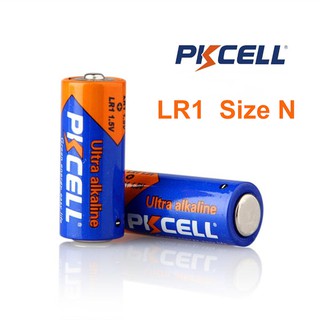 (2 ก้อน) PKCELL LR1 Size N 1.5V ถ่านอัลคาไลน์สำหรับรีโมทคอนโทรล