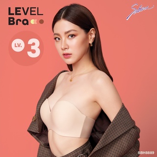 ▽Sabina เสื้อชั้นใน Invisible Wire (ไม่มีโครง) Body Bra The Series (เกาะอก) รุ่น Soft Doomm รหัส SBH8889