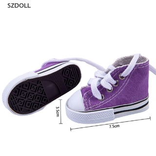 สินค้า [cxSZDOLL] รองเท้าผ้าใบ ขนาดมินิ 7.5 ซม. อุปกรณ์เสริม สําหรับตุ๊กตา BJD DOM