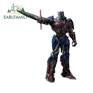Earlfamily สติกเกอร์ไวนิล Optimus Prime Transformers กันรอยขีดข่วน สําหรับติดตกแต่งหน้าต่างรถยนต์ รถจักรยานยนต์ 13 ซม. x 10.8 ซม.