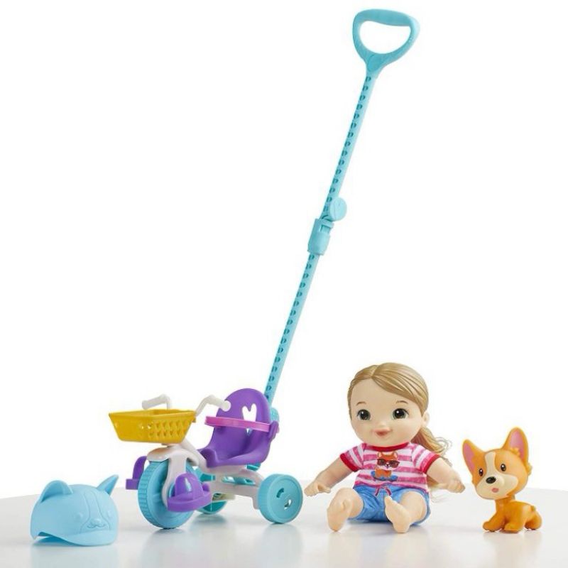 baby-alive-littles-roll-n-pedal-trike-ตุ๊กตาขี่จักรยานสามล้อลากจูง