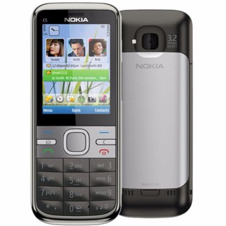 โทรศัพท์มือถือโนเกียปุ่มกด NOKIA C5  (สีดำ) 3G/4G  รุ่นใหม่2020 รองรับภาษาไทย