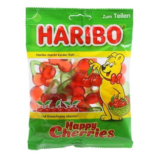 Haribo​ Happy Cherry ขนมเยลลี่รูปเชอร์รี่​ 200​ กรัม