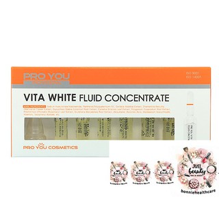 Pro You Vita white Fluid Concentrate (2ml *7) เซรั่มเข้มข้นชนิดน้ำ ซึมซาบลึกสู่ชั้นผิวทันที ไม่เหนียวเหนอะหนะ ช่วยทำให้ผ