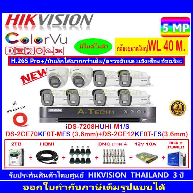 กล้องวงจรปิด-hikvision-colorvu-3k-รุ่น-ds-2ce70kf0t-mfs-3-6mm-2-ds-2ce12kf0t-fs-3-6mm-6-ids-7208huhi-m1-s-2h2sjb-ac