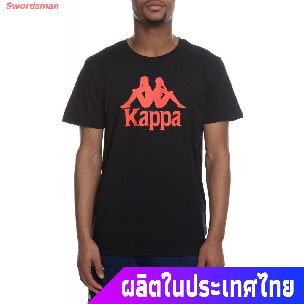 เสื้อยืดกีฬา-2021-เสื้อยืด-kappa-สีดำ-kappa-t-shirt-ของแท้-เสื้อยืดผู้ชาย-sports-t-shirt