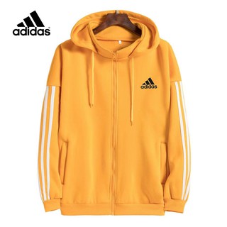 สินค้า Adidas เสื้อยืดกีฬามีฮู้ดแขนยาวผู้ชายลำลอง