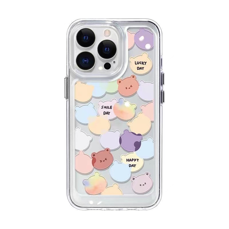 เคสโทรศัพท์มือถือ-แบบใส-ลายการ์ตูนหมีอวกาศน่ารัก-สําหรับ-iphone-11-13-7-8-plus-12-13pro-max-x-xs-max-7-8-se-2020