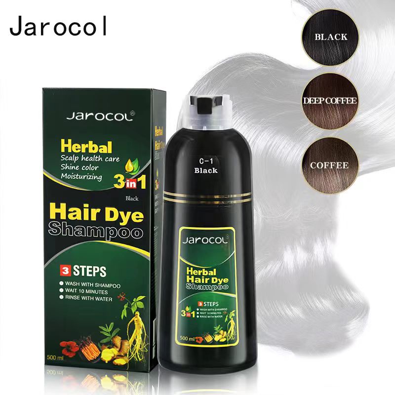 ภาพหน้าปกสินค้าพร้อมส่ง JAROCOL แท้100% แชมพูปิดผมขาว แชมพูปิดผมหงอก สมุนไพร ปิดผมขาว หงอกใน 5 นาที ครีมย้อมผม ยาสระผมปิดผมขาว จากร้าน love.back.then579 บน Shopee