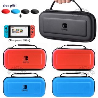 กระเป๋าเคสกันรอยหน้าจอ + ปุ่มกดหัวแม่มือ สําหรับ Nintendo Switch Ns