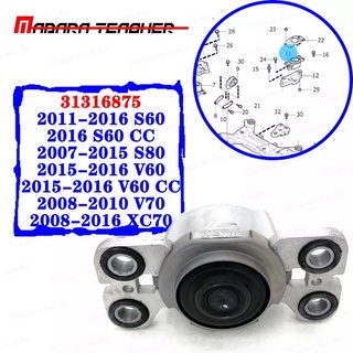 AK96 Left Driver Motor Engine Front Mount Parts For Volvo S80 S60 V70 V60 XC70 31316875 3576101 2011 2012 2013 2014