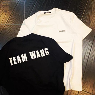 แฟชั่นคลาสสิกHM เสื้อทีมวัง TEAM WANG เสื้อยืดผ้า Cotton 100% JACKSON WANG GOT7 เนื้อผ้านุ่ม เสื้อยืดคอกลมผ้าฝ้าย   เสื้