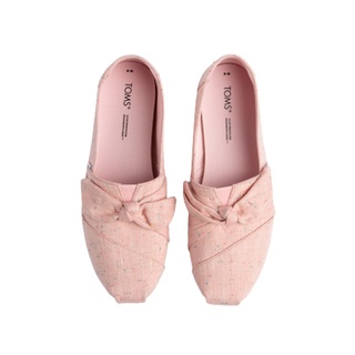 ภาพขนาดย่อของภาพหน้าปกสินค้าTOMS รองเท้าลำลองผู้หญิง แบบสลิปออน (Slip on) รุ่น Alpargata Seasonal Chalky Pink Speckled Linen Bow (A) รองเท้าลิขสิทธิ์แท้ จากร้าน toms_officialshop บน Shopee ภาพที่ 4