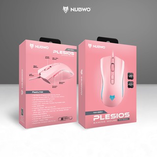 ภาพหน้าปกสินค้าmouse nubwo nm-89m Pink Edition (สีชมพู) Macro Gaming Mouse เมาส์มาโคร 7 ปุ่ม 6400 DPI ที่เกี่ยวข้อง