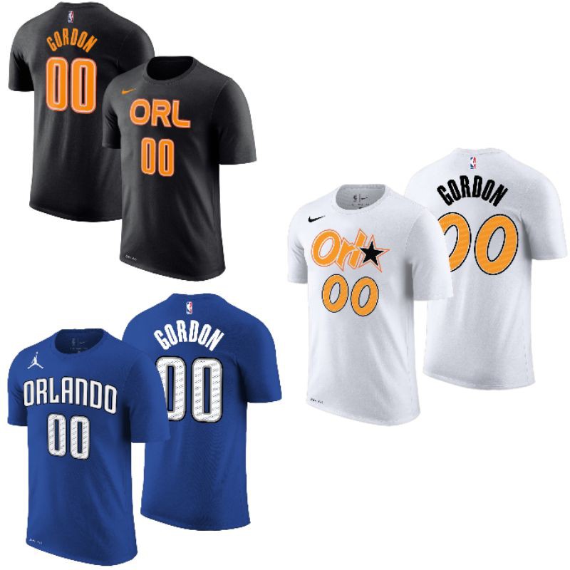 เสื้อยืดพิมพ์ลายแฟชั่นเสื้อยืด-nike-nba-บาสเก็ตบอล-gametime-orlando-magic-00-gordon